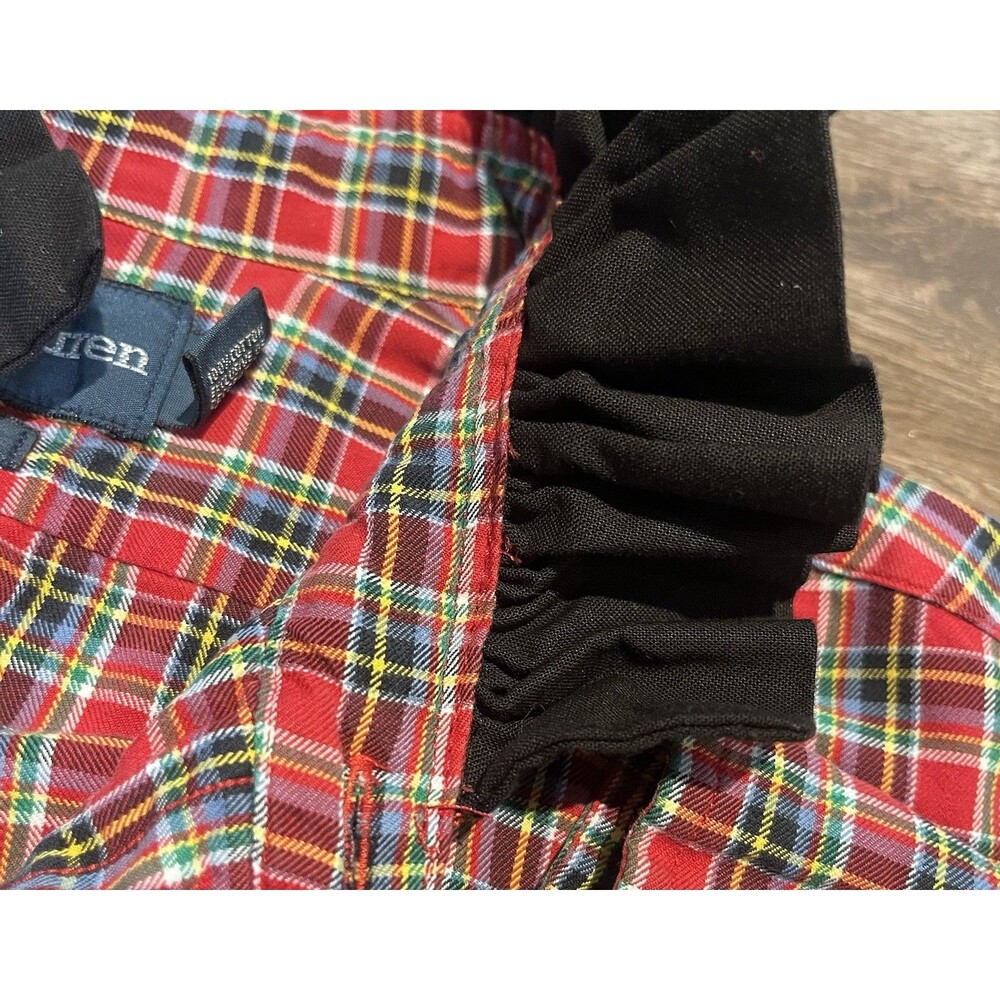 Vintage Ralph Lauren Reworked Upcycled Shirt Large Ruffled Collar Button Up - Picture 4 of 12